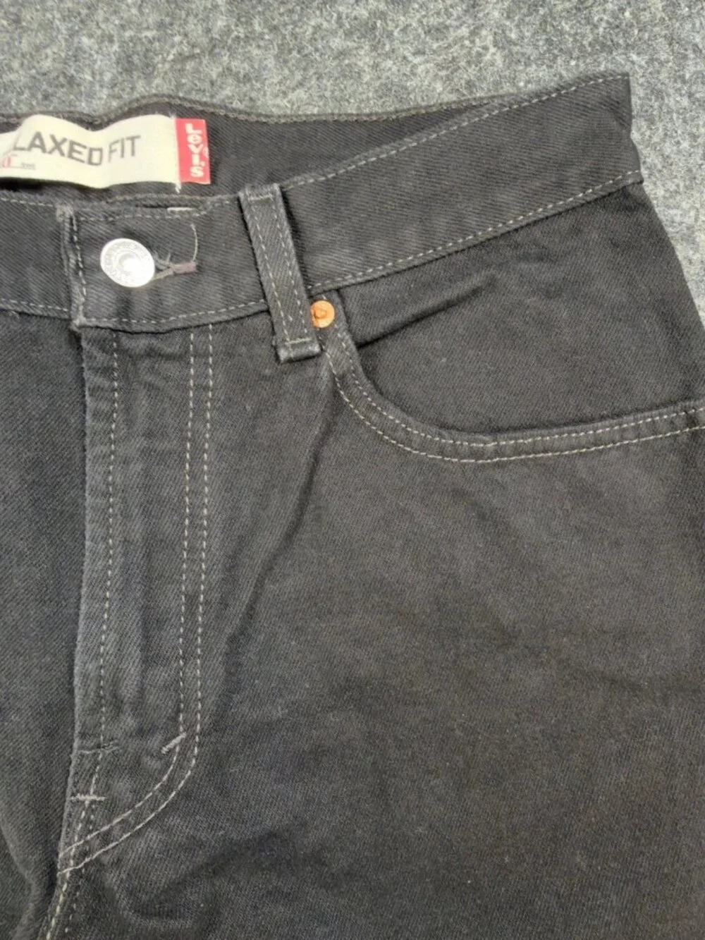 Levis 550 Jeans Mens 32x30 Black Cotton Relaxed Fit Vintage 2004 Y2K Tapered NOS